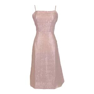 House of Harlow 1960 X REVOLVE Marlina Dress Mauve metallic striped Midi S
